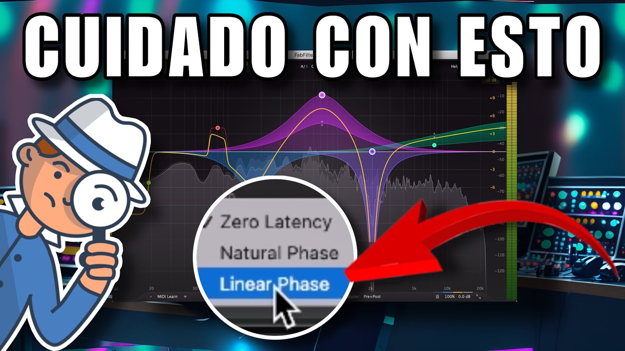 TRABAJAR en FASE LINEAL puede SUPONER otros PROBLEMAS PRE-RINGING Producción musical mix Mastering ￼