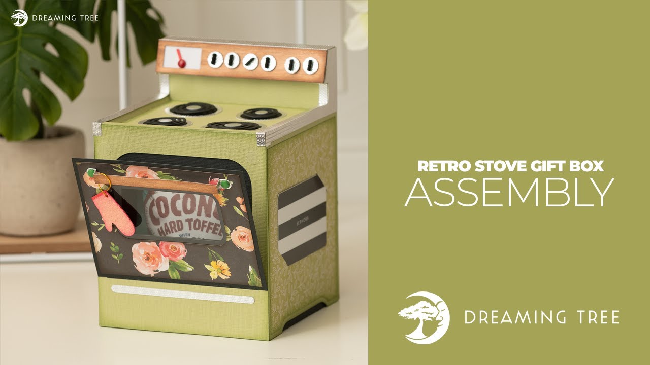 SVG File - Retro Stove Gift Box - Assembly Tutorial