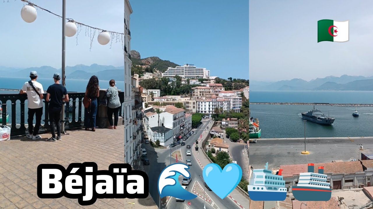 béjaïa port place guidon 🌊🇩🇿🚢🛳️
