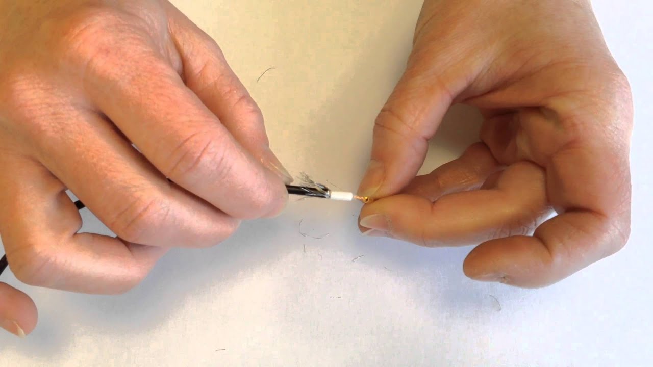 Montageanleitung-09: SMA/SMA Reverse-Stecker, gerade, Crimpausführung