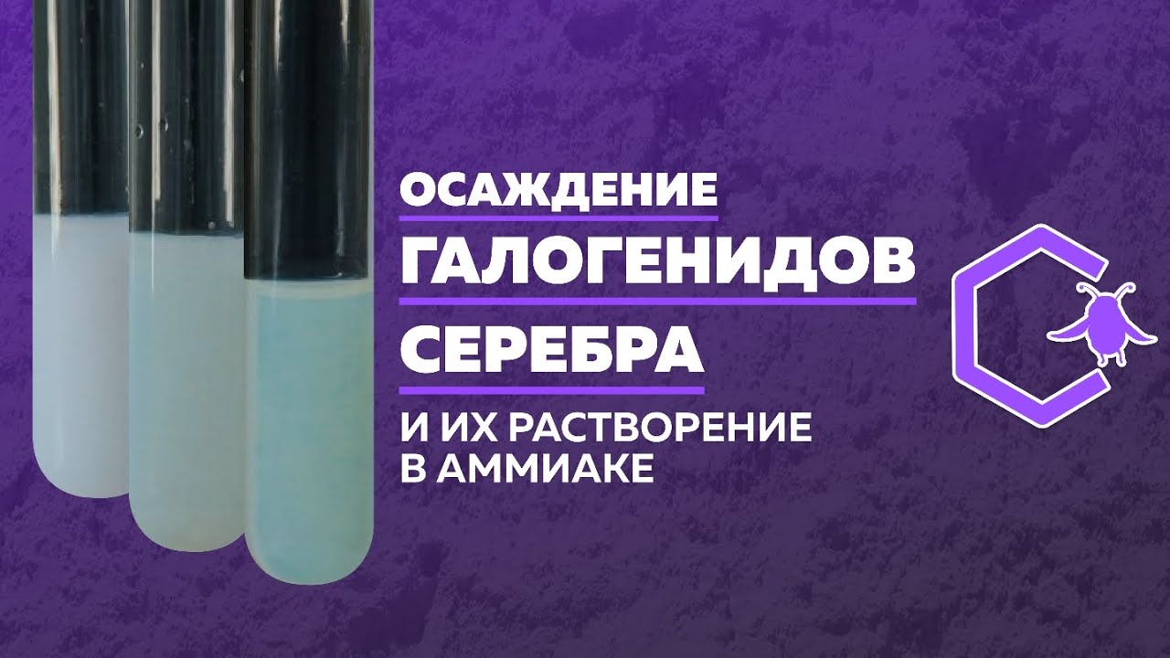 ОСАЖДЕНИЕ ГАЛОГЕНИДОВ СЕРЕБРА И ИХ РАСТВОРЕНИЕ В АММИАКЕ