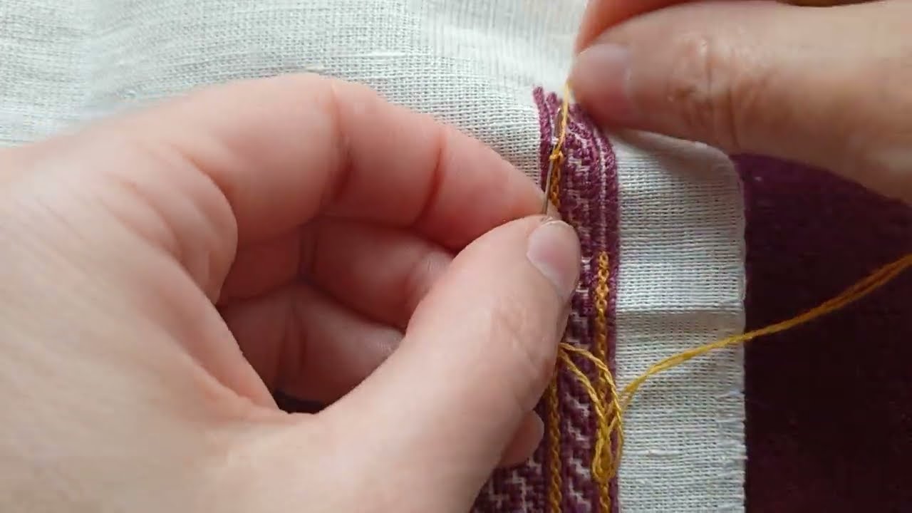 How I use the cable chain stitch in a project