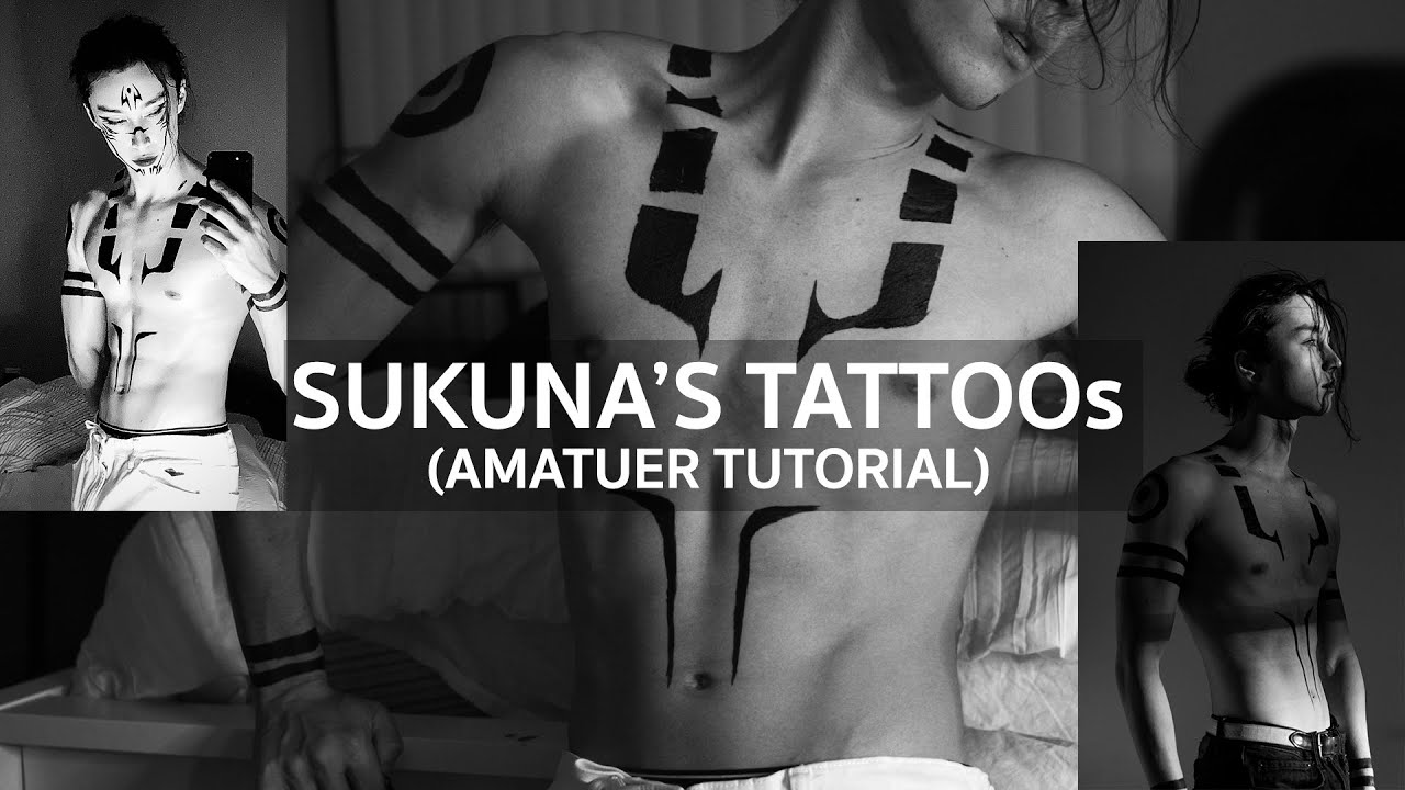 SUKUNA'S TATTOOs (Amateur Tutorial)