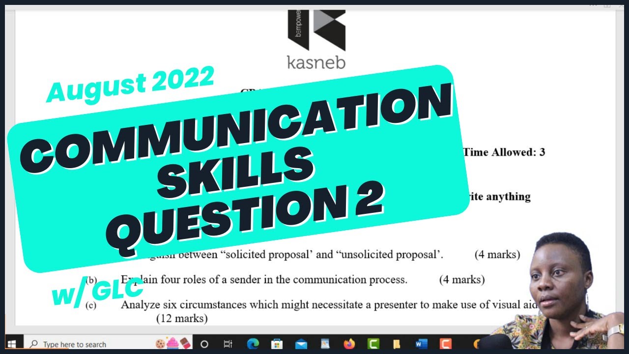 CPA COMMUNICATION SKILLS AUGUST 2022 Q2
