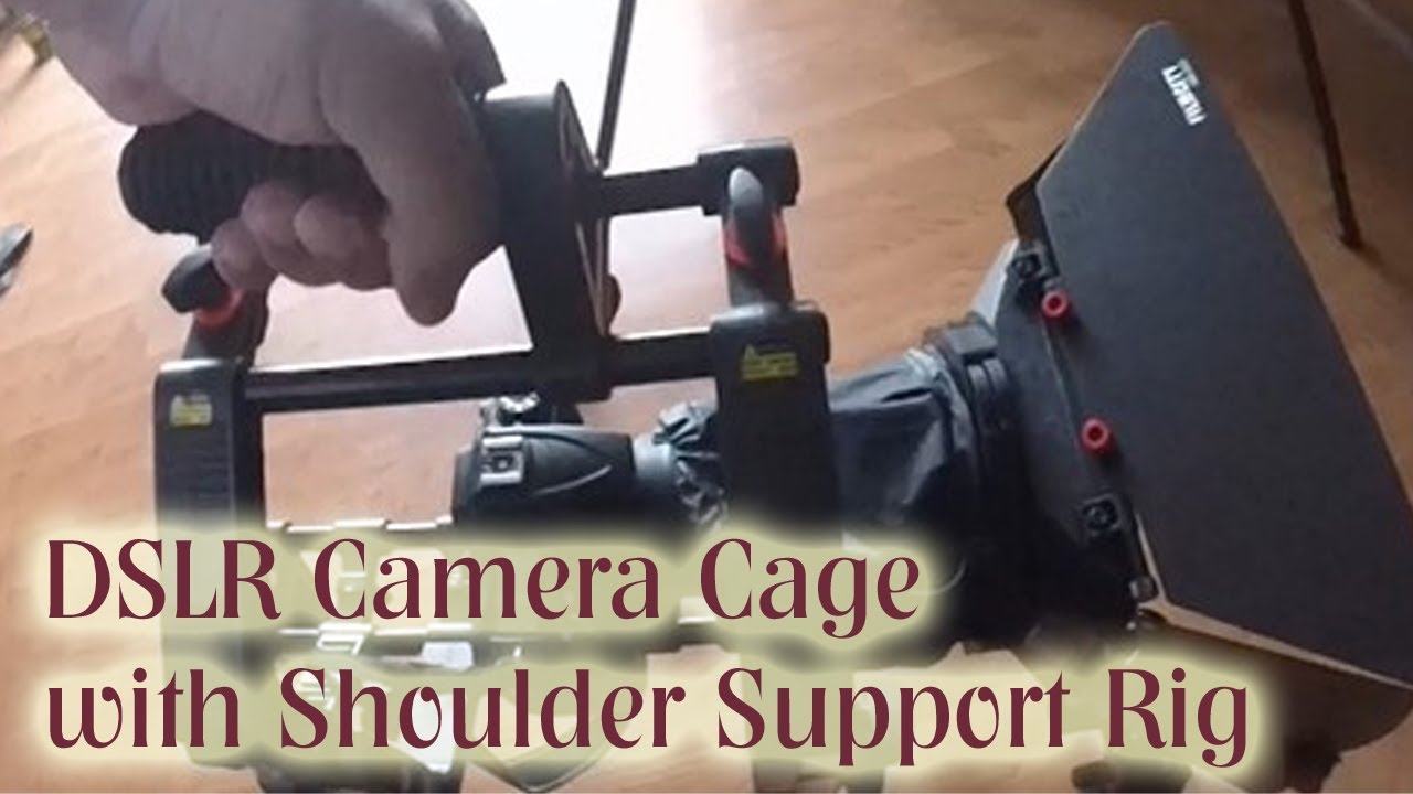 DSLR Camera Cage with Shoulder Support Rig- For Film Makers