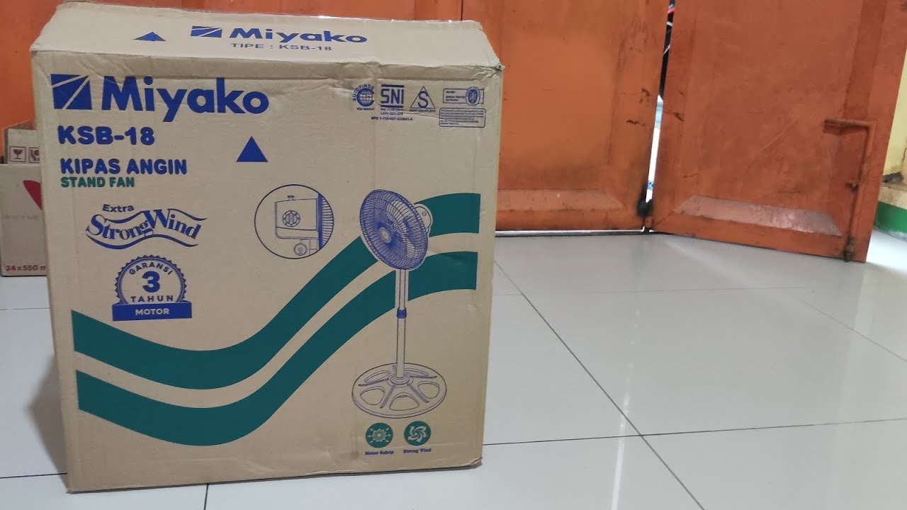 UNBOXING STAND FAN MIYAKO KSB 18inch