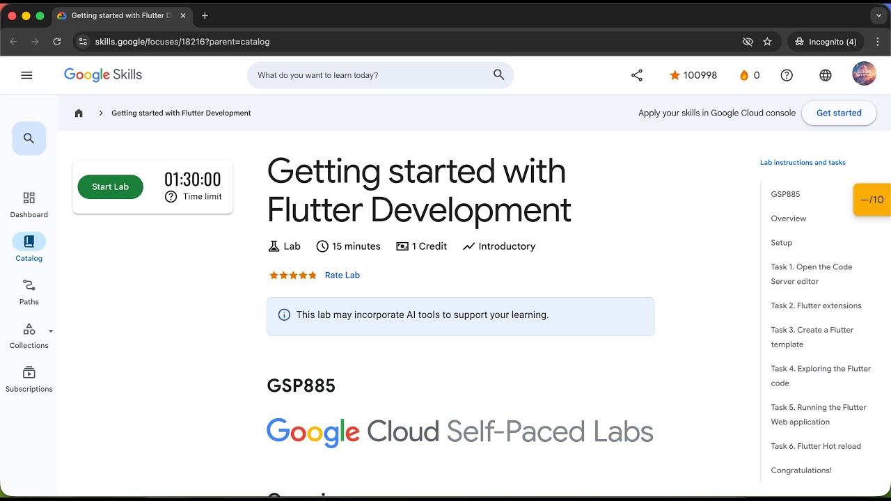 Getting started with Flutter Development | GSP885