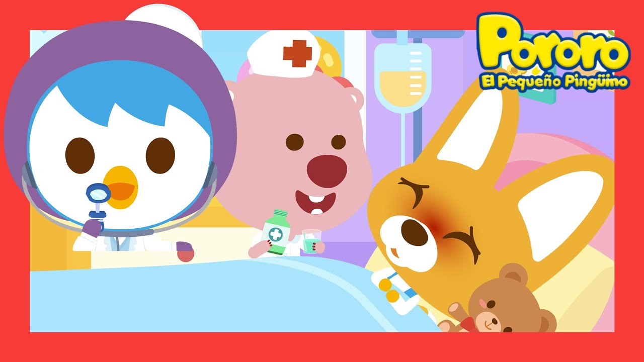 Tiene gripe | Canciones Hábitos saludables | Canciones Infantiles | Pororo Español