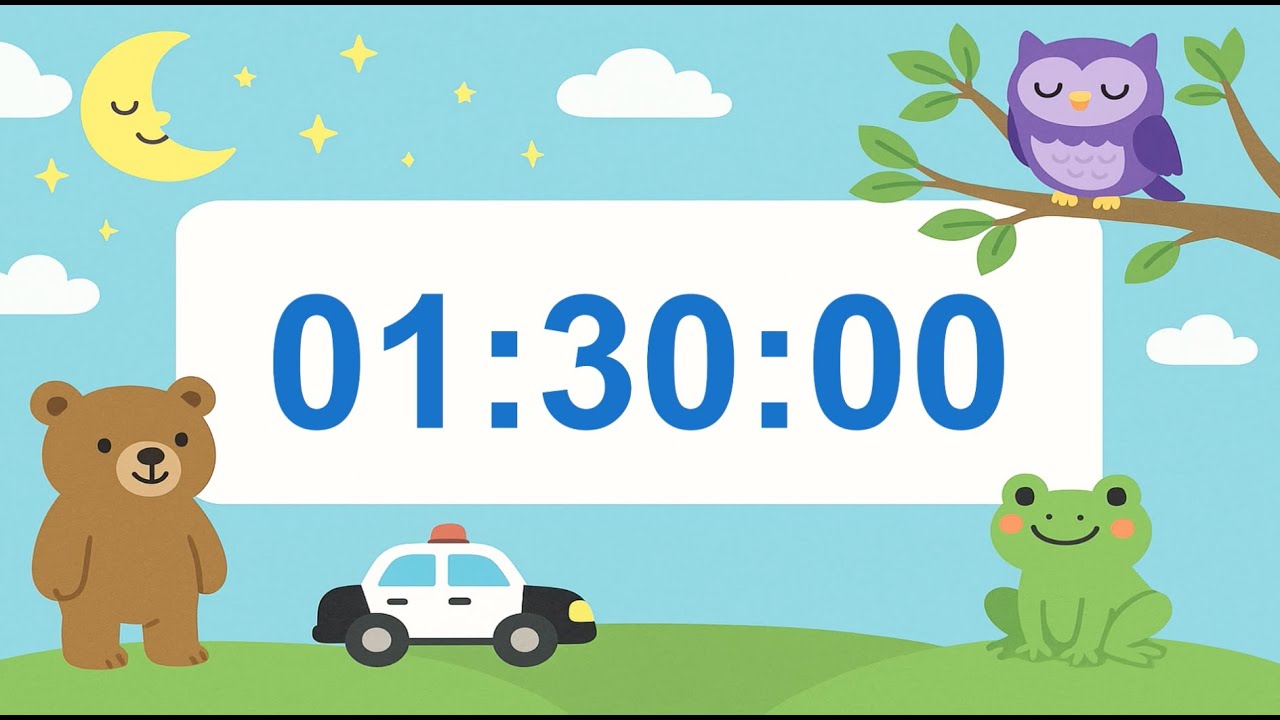 90-Minute Animated Musical Timer Countdown