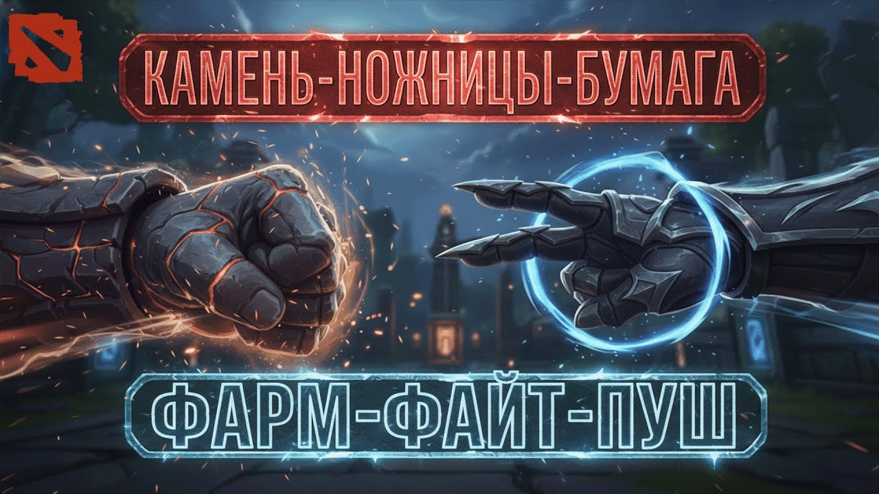 Фарм-файт-пуш. Камень-ножницы-бумага доты @Dota2mAntiCore