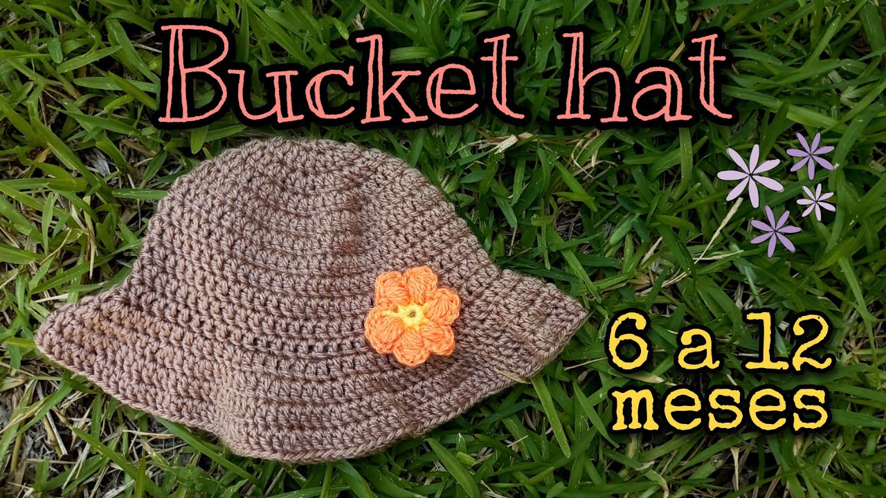 SOMBRERO TEJIDO PARA BEBE 6 a 12 meses / Bucket hat
