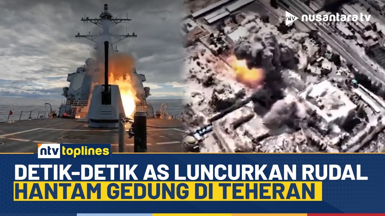 Mencekam! Detik-detik Militer AS Luncurkan Rudal Hantam Gedung di Teheran | NTV TOPLINES