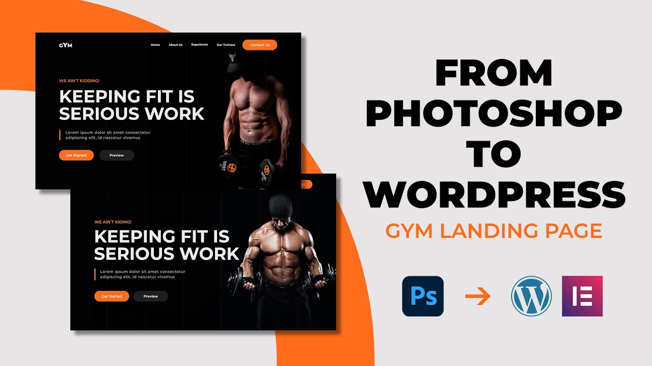 How To Create A Website From Photoshop To Wordpress - Part 1 - Photoshop UI