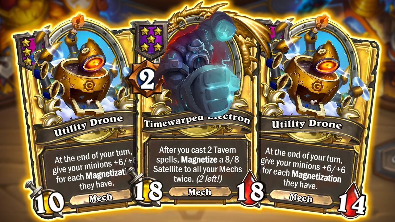 This END OF TURN Mech Build Goes CRAZY | Hearthstone Battlegrounds