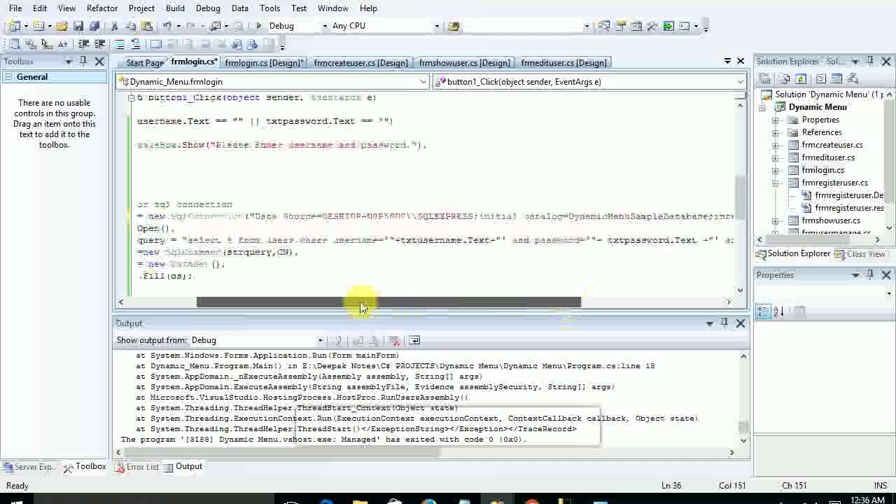 Dynamic Menu Items in C#