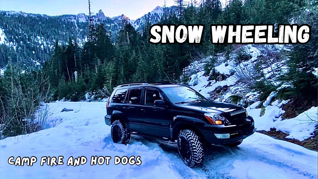 Lexus GX470 OffRoad Hot Dogs On Fire, Testing ICEFOX Action Camera, Search Light, Pull To Start Fire