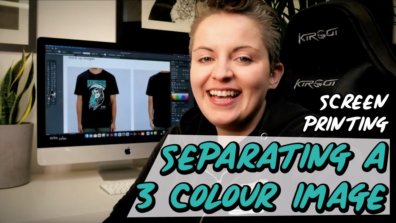 How we separate a 3 colour image for screen printing using Adobe Illustrator.