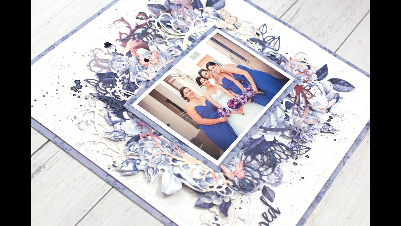 Wedding Scrapbook Layout Tutorial