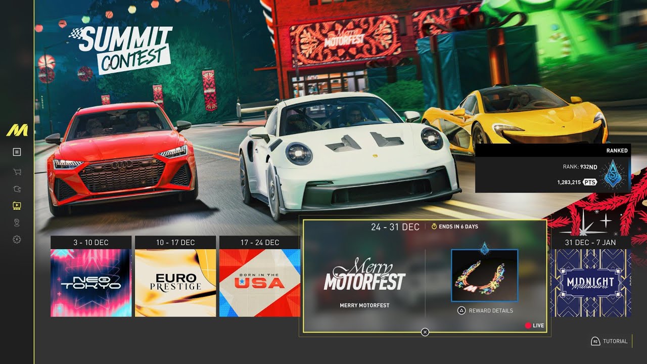 The Crew Motorfest: Merry Motorfest  Summit Showcase
