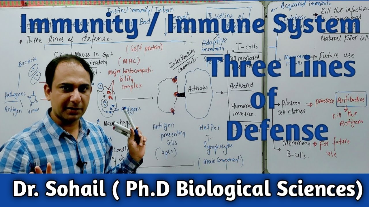 Immunity | Human Immune System | Three Lines of Defense | MDCAT Biology | NEET Biology | Urdu/Hindi