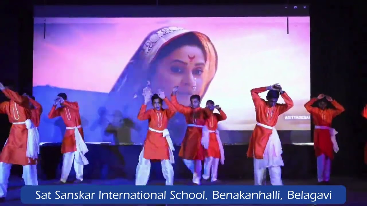 शिवबा आमचा मल्हारी  Dance, Sat Sanskar International School, Benakanhalli, Belagavi