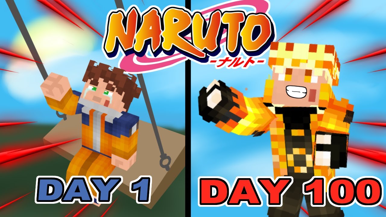 I Survived 100 Days as NARUTO in Minecraft! Here's What Happened...