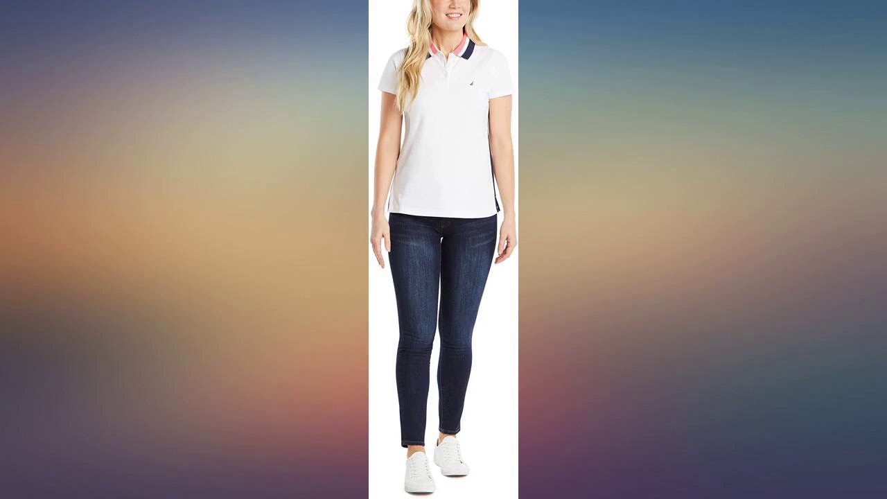 Nautica Women's Stretch Cotton Polo Shirt review