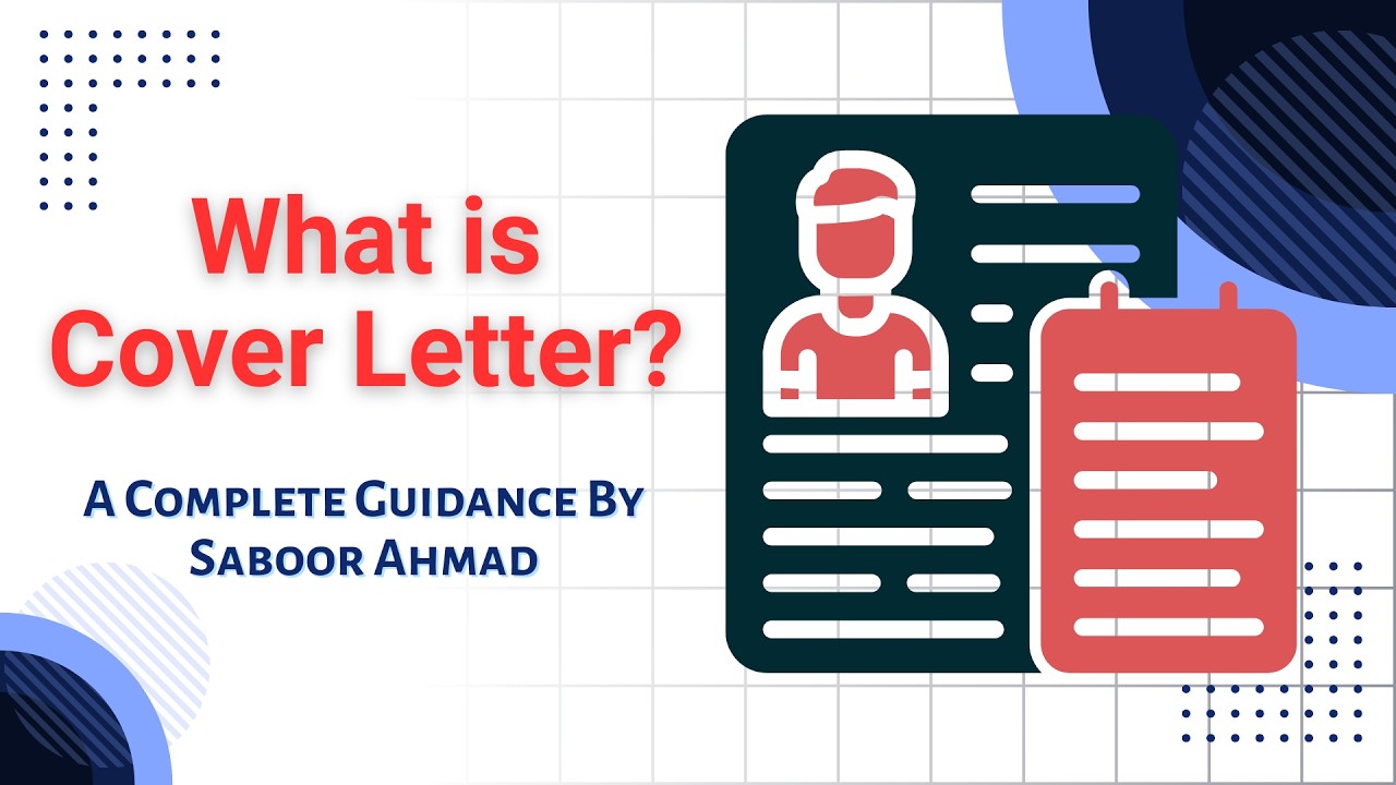 What is Cover Letter? | Saboor Ahmad | ICAP | CA |