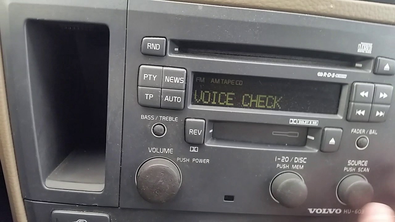 Volvo hu603 give not all secret menu.