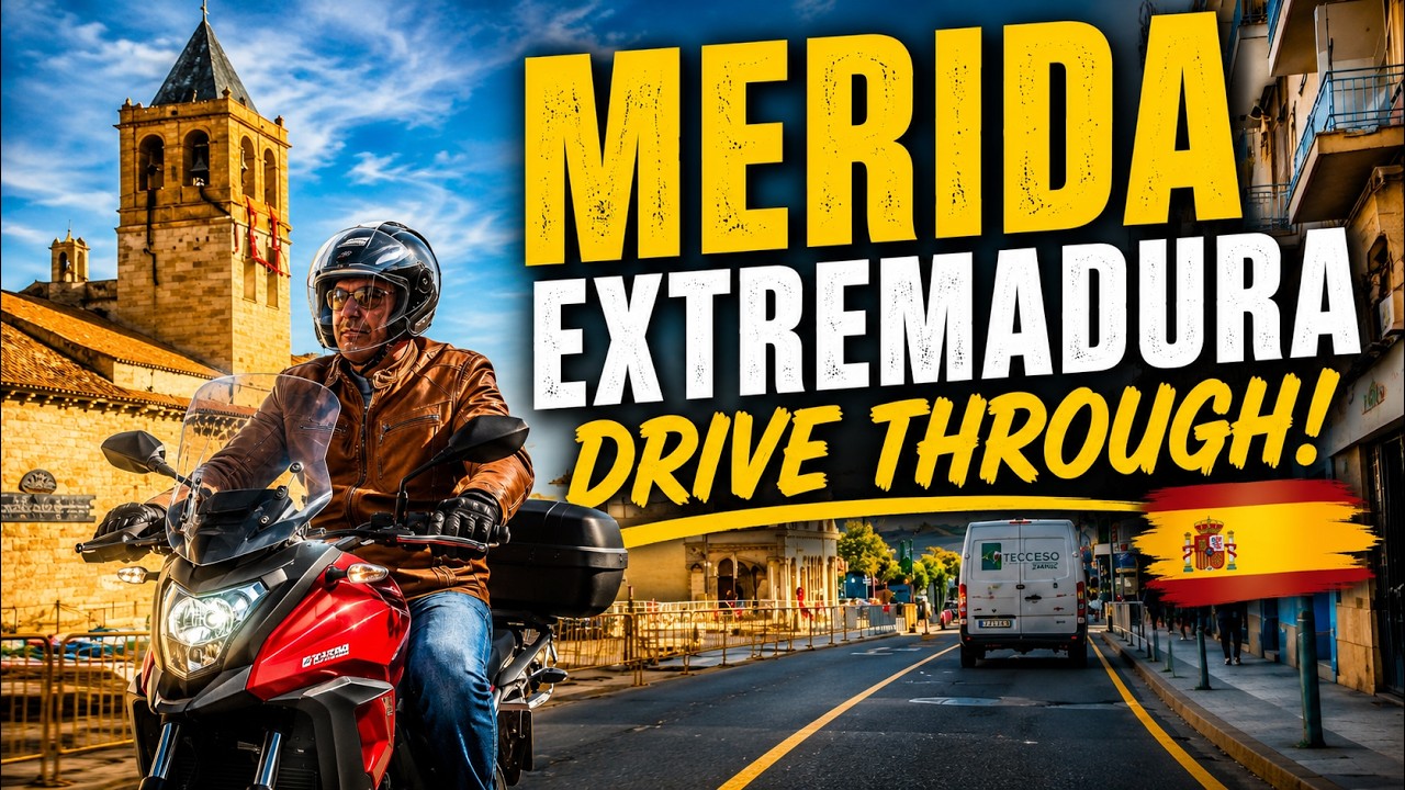 🚗📹 Mérida Drive Through Extremadura Spain 4K
