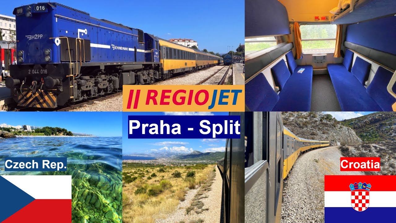 Regiojet Party Train Prague - Split, Croatia in Couchette Sleeping Car - part 2: Zagreb - Split