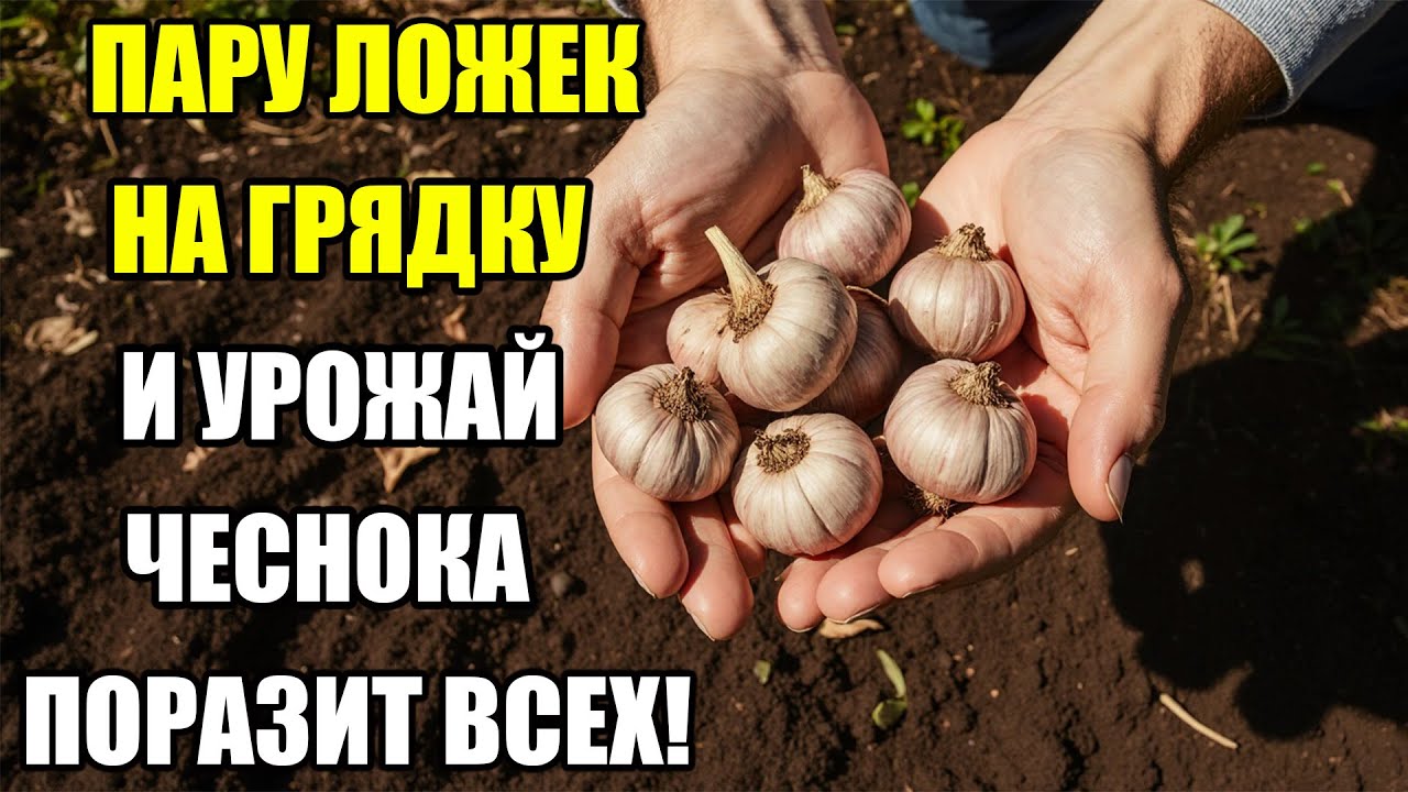 Что добавить при посадке озимого чеснока, чтобы получить большой урожай