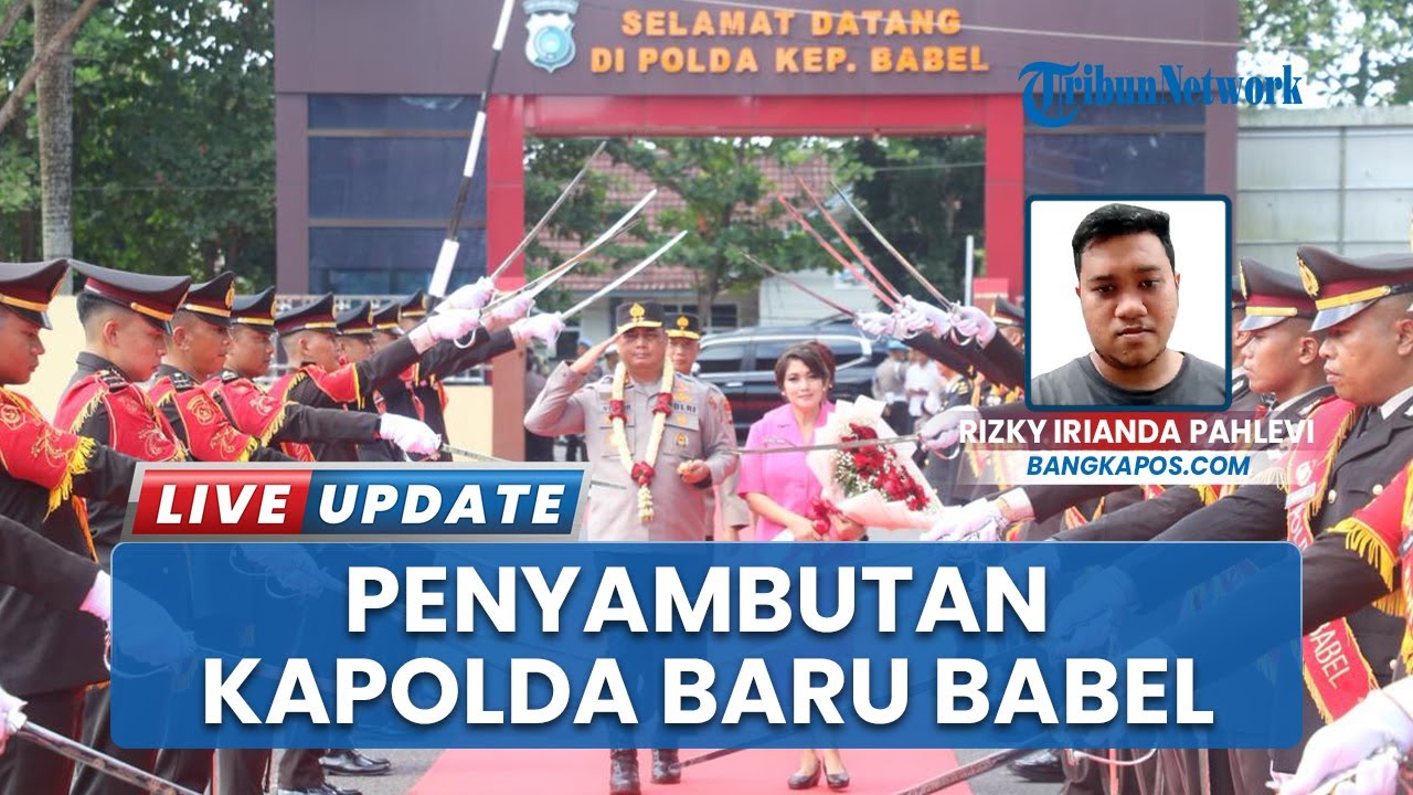 Penyambutan Kapolda Baru Babel Irjen Viktor T Sihombing dengan Tradisi Sekapur Sirih dan Pedang Pora