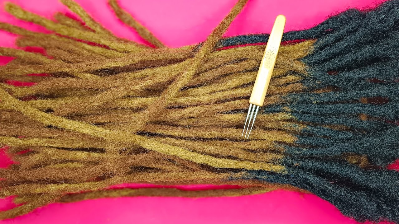 How to make ombre dreadlocks| Artificial dreadlocks tutorial #dreadlocks