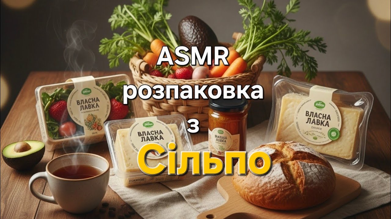 ASMR 🎧 розпаковка продуктів з Сільпо 