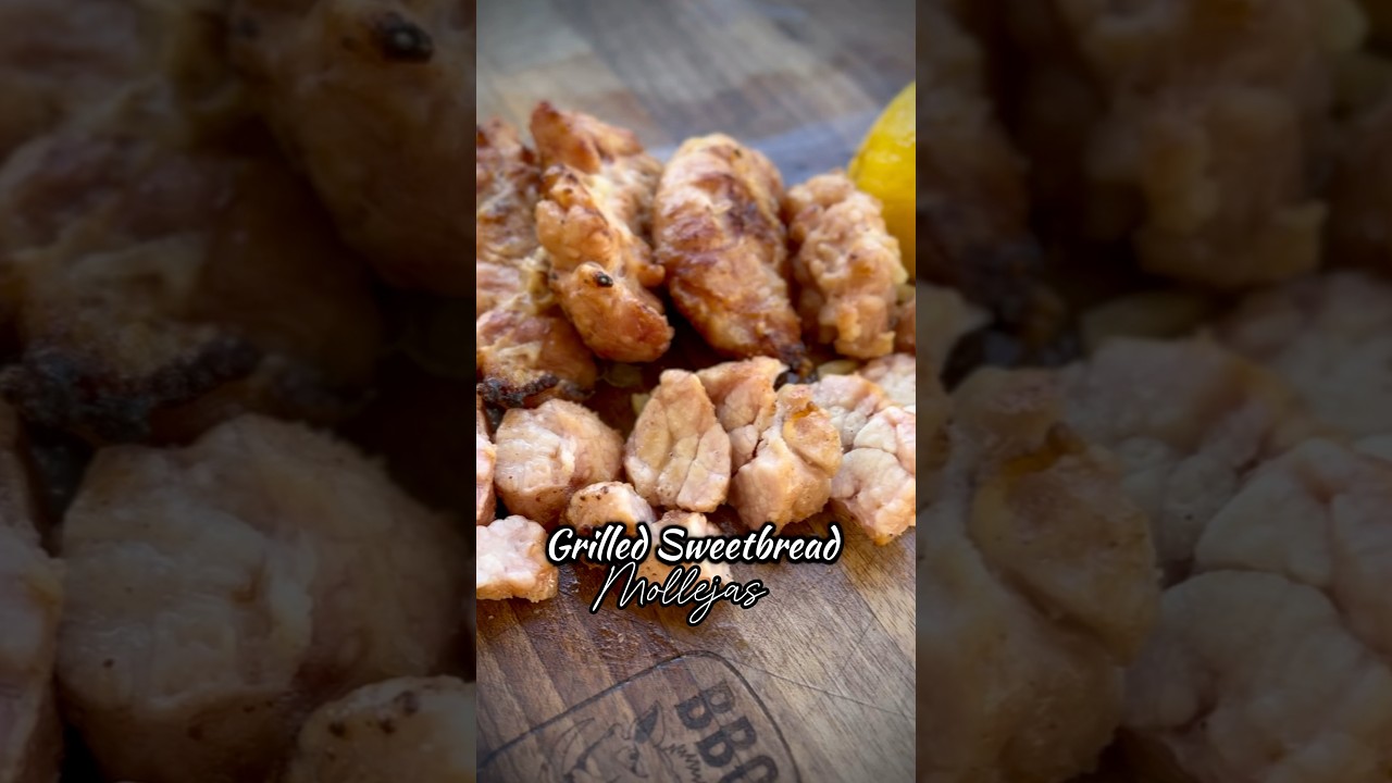 Grilled Sweetbread (Mollejas) 🔥 #sweetbread #mollejas #thymus #bbq