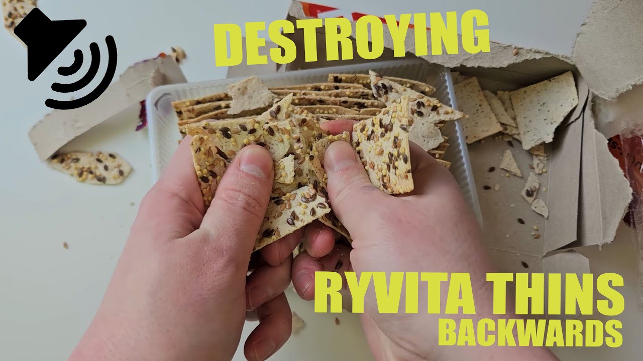 Oddly Satisfying Destruction: MULTISEED RYVITA THINS [In Reverse] #642 ASMR (Relaxing)