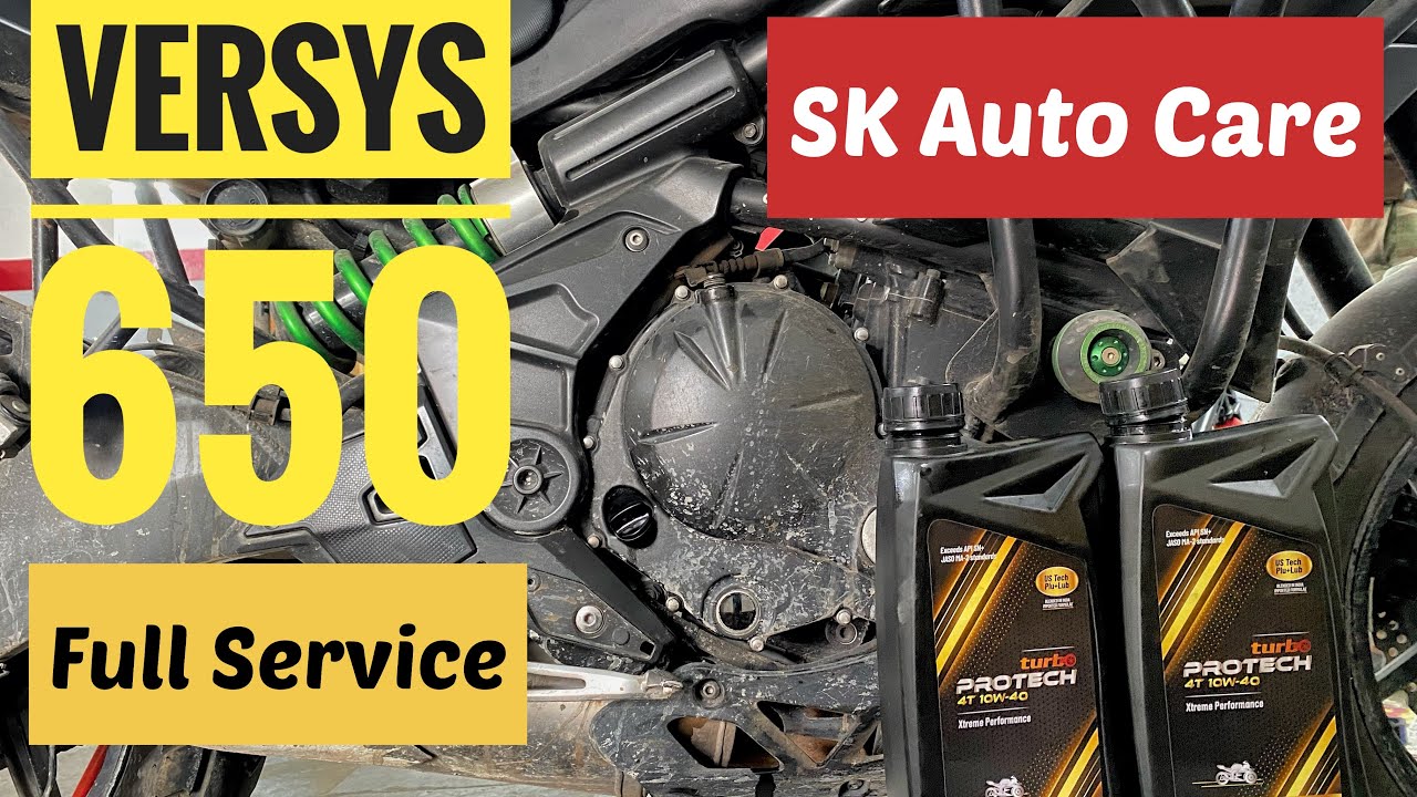 Versys 650 Full Service | Turbo Protech Oil | 10W40 | Air filter Replace | Clutch Cable Change |