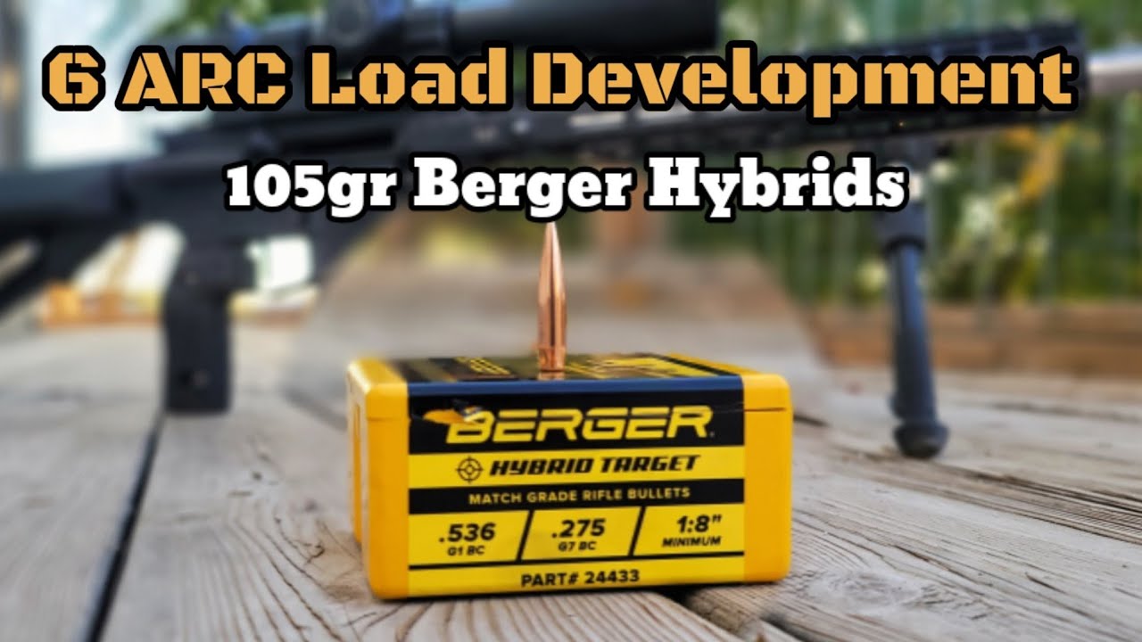 Гибридный тест Berger 105gr | 6ARC AR15 — 2900 FPS и постоянная точность!