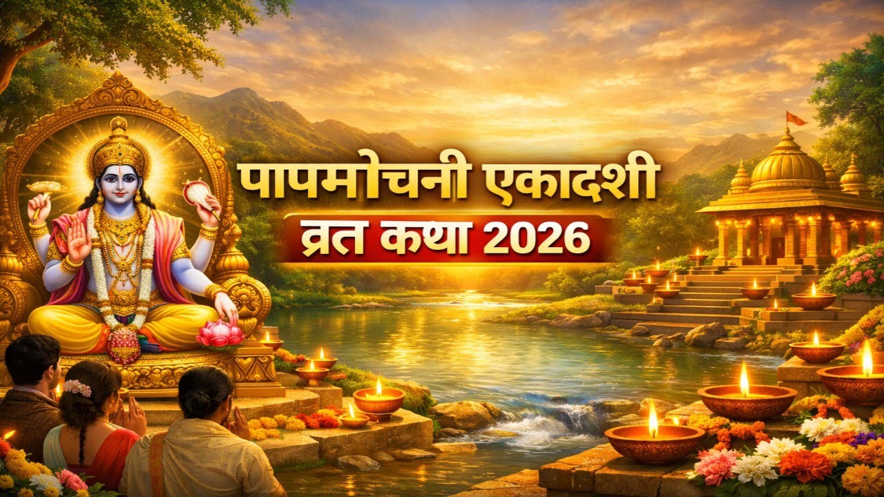 पापमोचनी एकादशी 2026 | Papmochani Ekadashi Vrat Katha | 15 मार्च 2026 | व्रत कब है | पूजा विधि