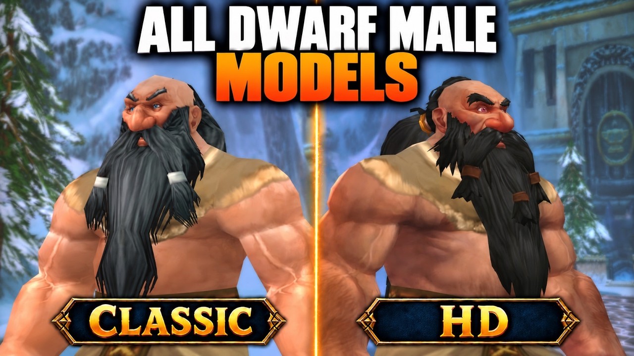 Dwarf Male Character Creation Classic and HD &ndash; All Options   WoW Forever Beta
