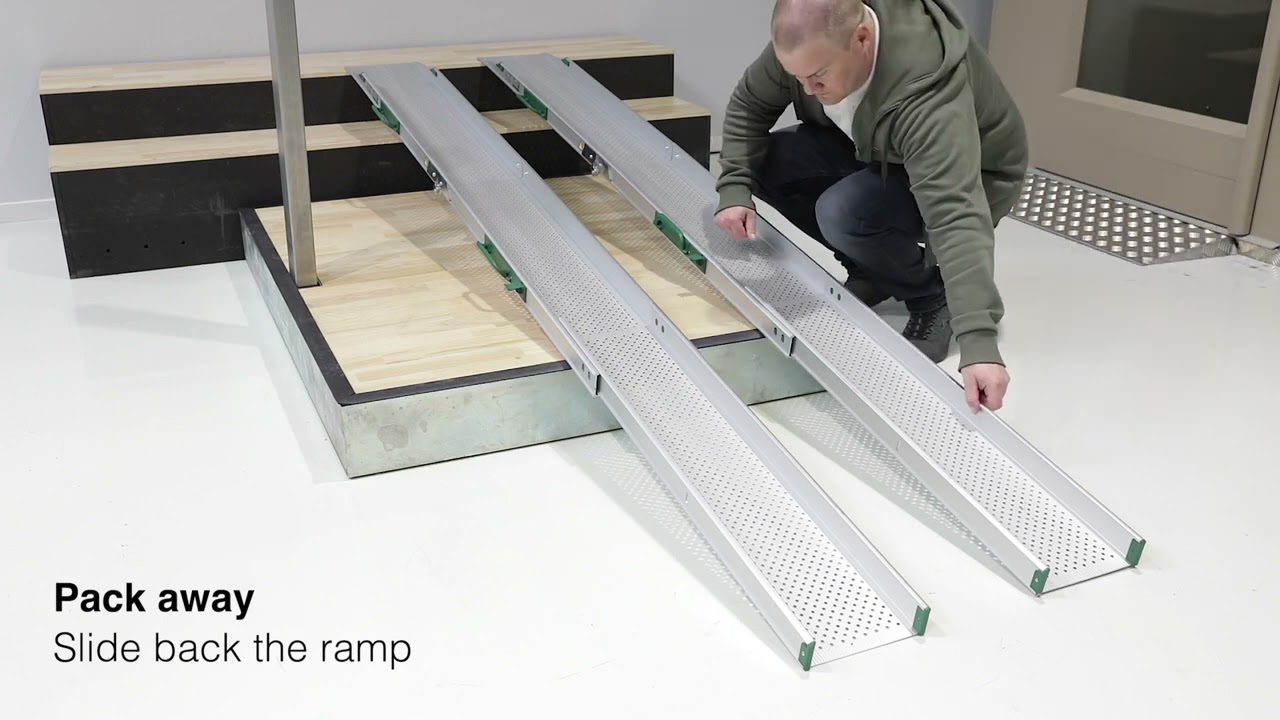 Folding Telescopic ramp 300 cm
