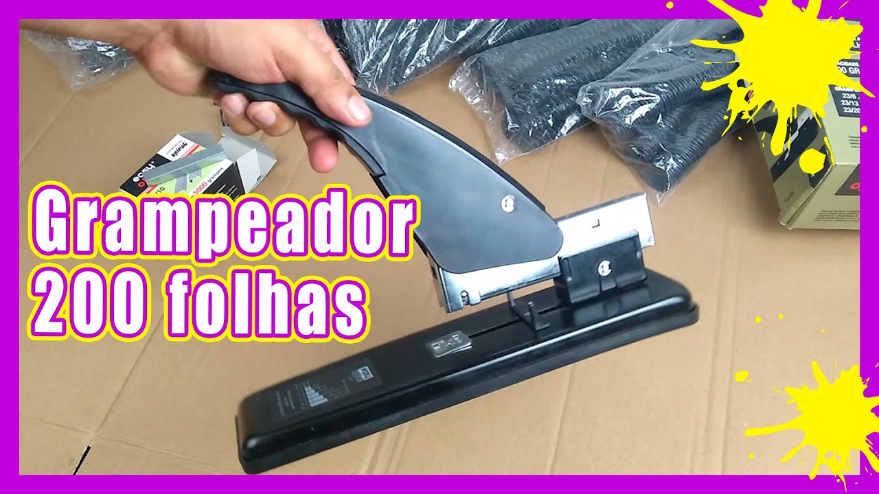 UNBOXING - Grampeador 200 folhas - #RiggArts
