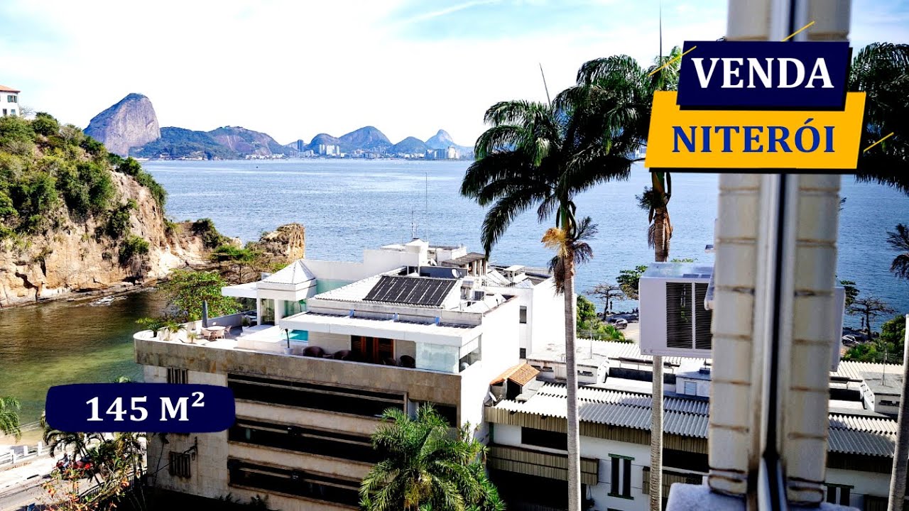 NITERÓI BOA VIAGEM QUADRA PRAIA 145M² PRECINHO VISTAS MARAVILHOSAS 4 QUARTOS 2 VAGAS