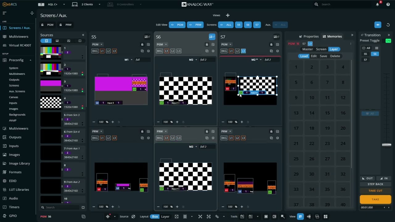Analog Way Aquilon LivePremier Tutorials - Memories