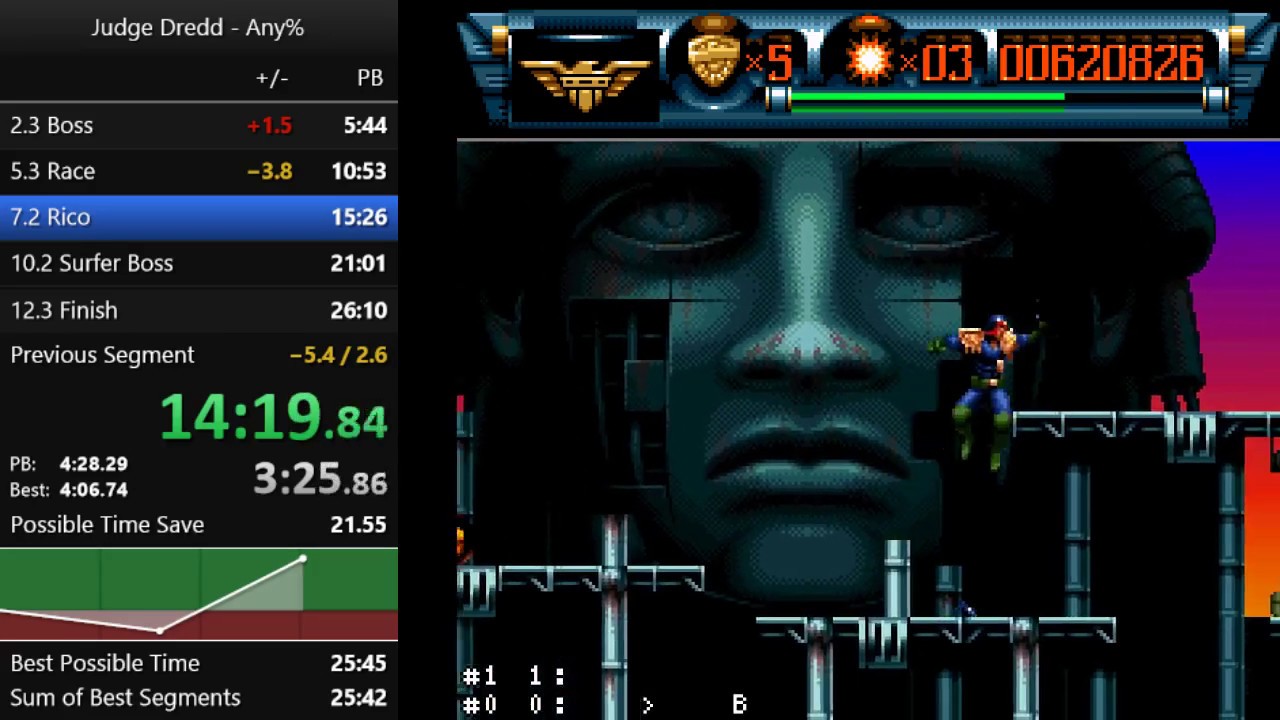 [former WR] Judge Dredd SNES - any% in 