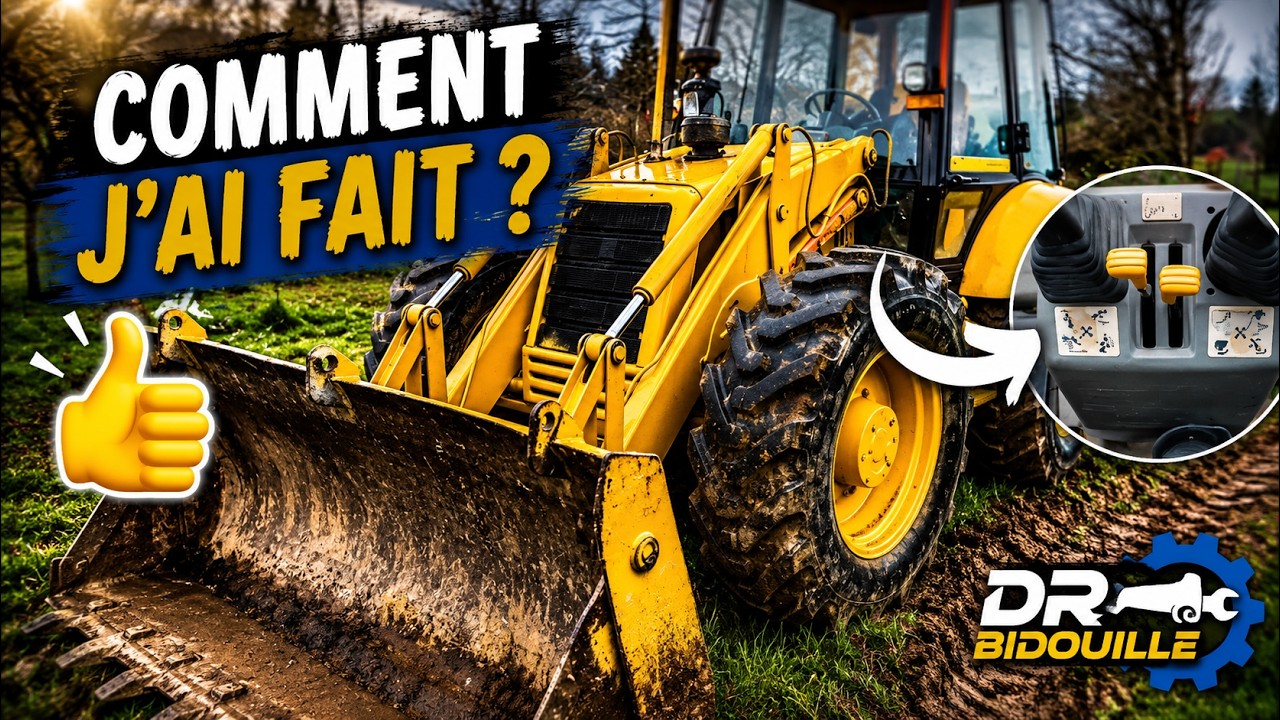tractopelle jcb 4CX , comment regler les joysticks comme une pelle ?