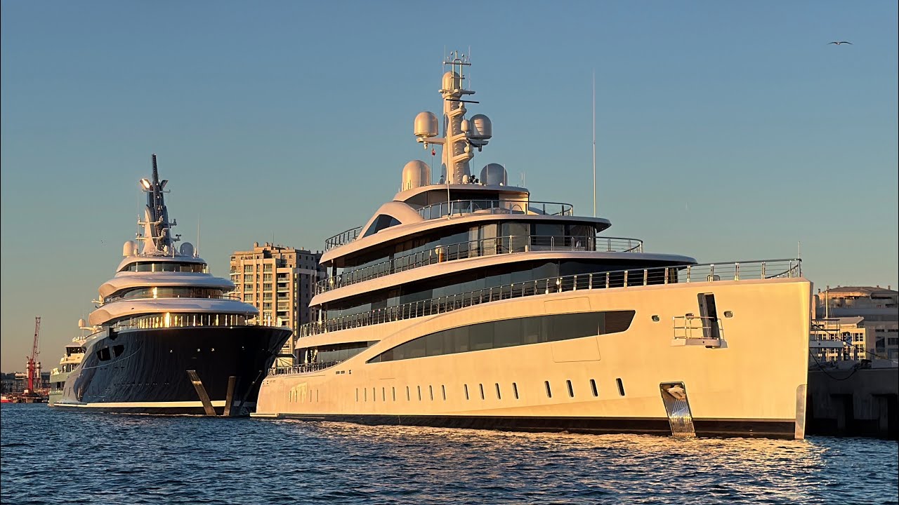 Superyacht Spectacle in Gibraltar: Feadship Defy 94m & Breakthrough 118m