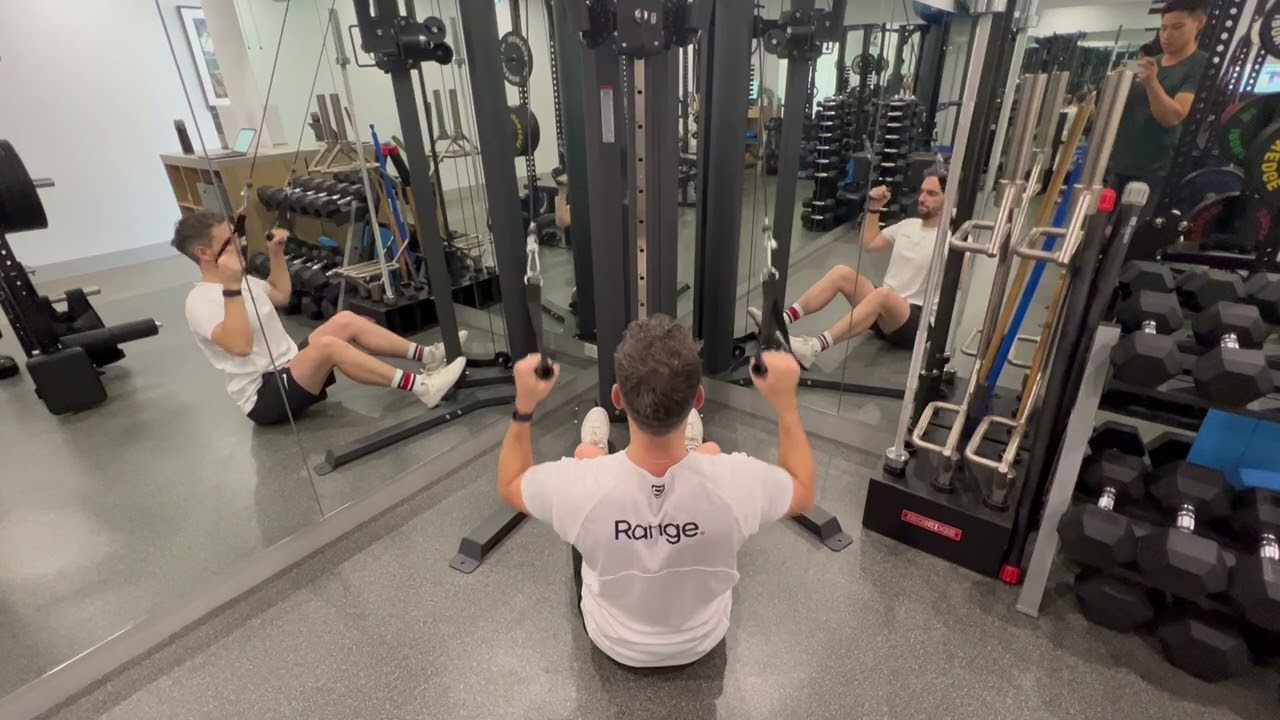 Cable pull downs - thoracic extension focused
