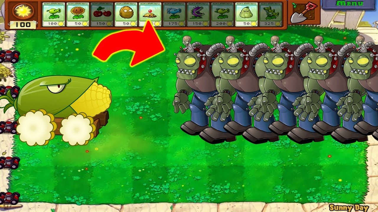 Cob Cannon gives Zombot -1,000,000 aura
